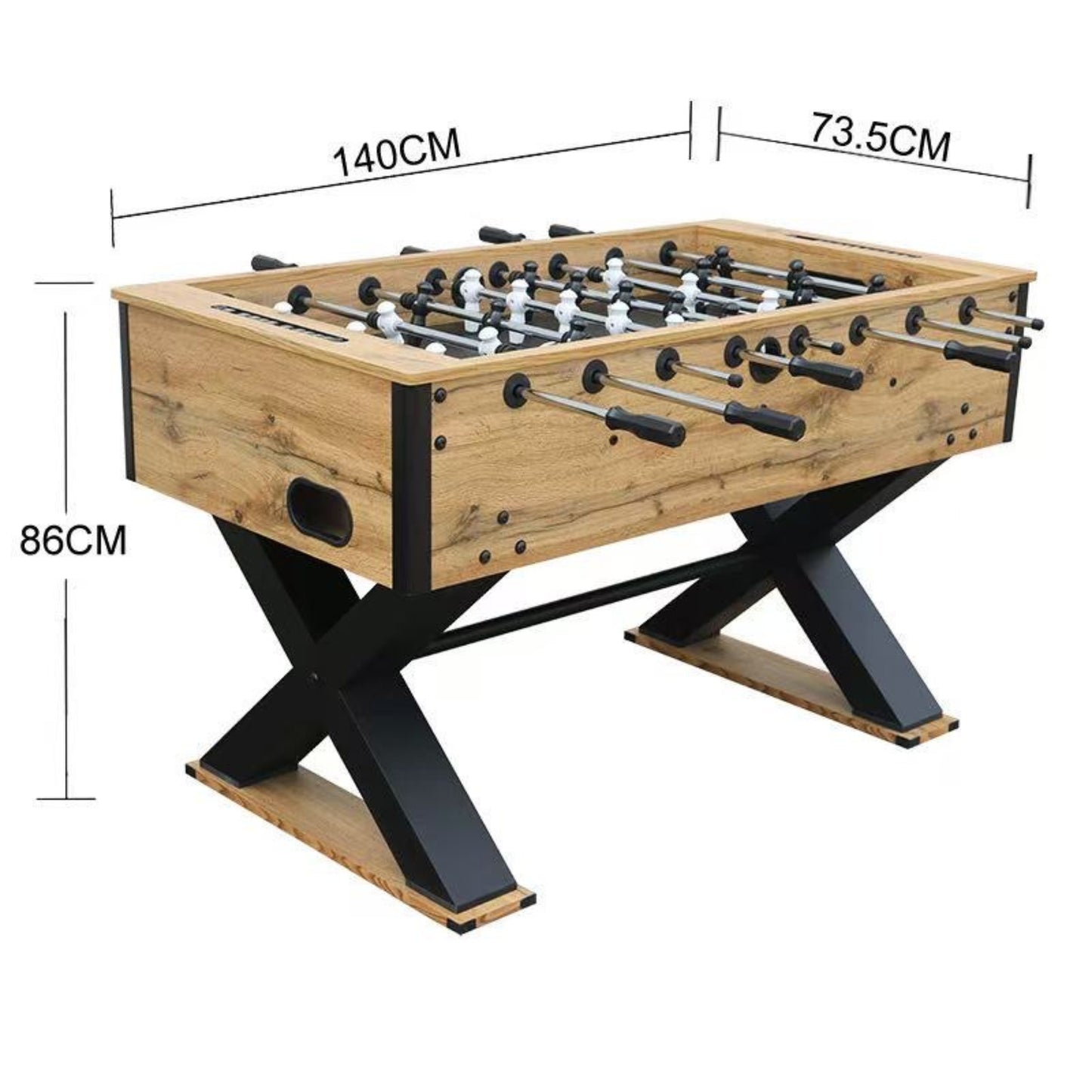 Babyfoot Professionnel "Le Loft" Finition Chêne - Design Entreprise (140cm)