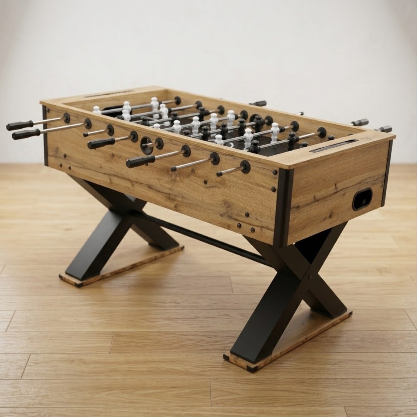 Babyfoot Professionnel "Le Loft" Finition Chêne - Design Entreprise (140cm)