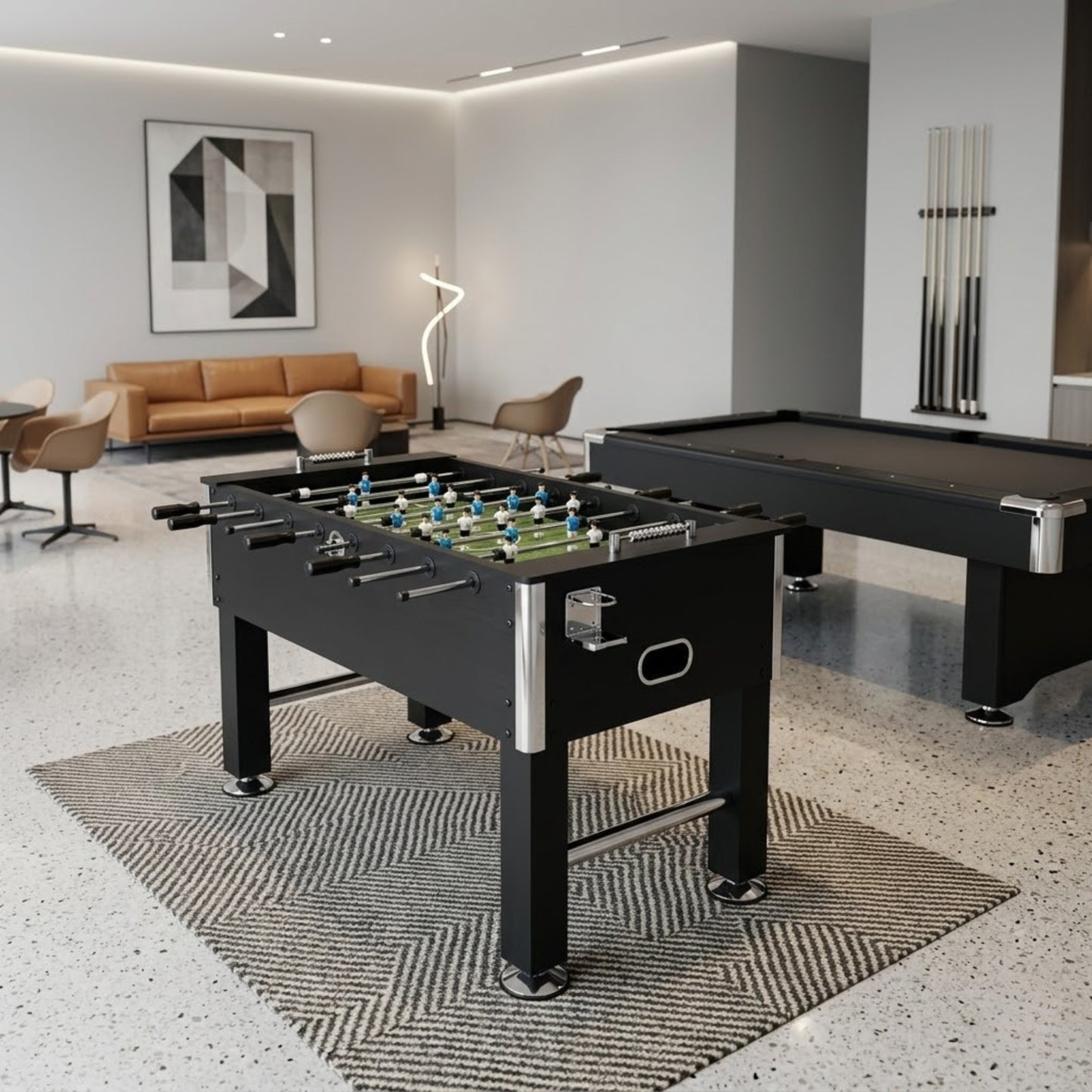 Babyfoot Professionnel "Le Club" - Édition Noir Intense | Bar et Entreprise
